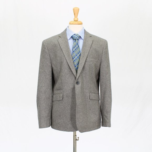 Joseph Abboud 42R Gray Check 2-Button Sport Coat Blazer Jacket O055 - Picture 1 of 11